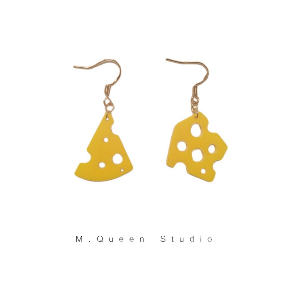 Last pair!! 🍃Handmade Cheese Drop Earrings - Picture 2 of 7